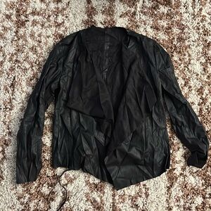 Black Faux Leather Jacket